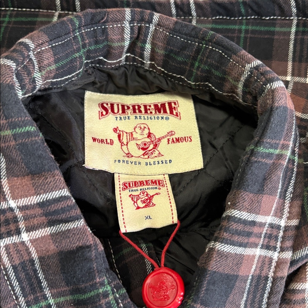 Supreme True religion, quilted flannel (size extra large )new in bag - Picture 7 of 14